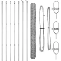 vidaXL Ground Fix Clôture en fil de fer soudé 10 x 1,6 m (L x H)