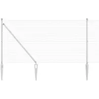 vidaXL Clôture en fil soudé avec pointes 25 x 1,4 m (L x H)