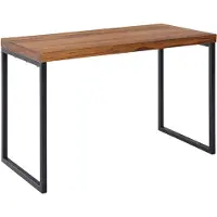 Wohnling Bureau d'ordinateur 117x59x76,5 cm en bois massif de sheesham / métal |