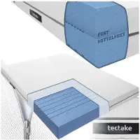 TecTake Matelas 2-en-1 SKY en tissu mesh 3D avec 2 degrés de fermeté - 140 x 190 cm