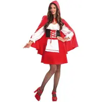 MOM Little Red Riding Hood Costume Rouge M-L Enfants