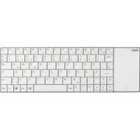 Rapoo E2710 - Tastatur - mit Touchpad - kabellos - 2.4 GHz - weiß