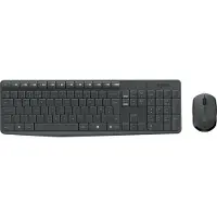 Logitech MK235 - Tastatur-und-Maus-Set - kabellos - 2.4 GHz - Französisch
