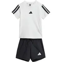 Adidas Essentials 3 Stripes Tee Set Blanc,Noir 12-24 Months Enfants