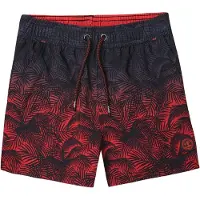 KOROSHI Shorts de bain indigo / rouge / noir