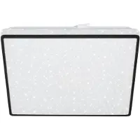Briloner - Plafonnier LED avec ciel étoilé, Plafonnier LEDReproduction étoilé, Effet Backlighte, Plat, Lumière blanche neutre, 270x270x45 mm, Noir