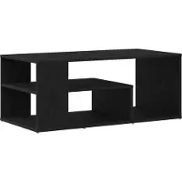 vidaXL Table basse noire imitation chêne 100 x 50 x 40 cm Bois composite