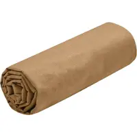 Stof - Drap Housse -Taille 140x190(200) cm Grand Bonnet 30 cm -100% Coton certifié Oeko-Tex - Couleur Curry -Modèle Eden - Linge de Lit pour Maison - Doux et Confortable pour Nid Douillet