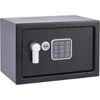 Yale Coffre-fort à alarme électronique - - YEC/200/DB2 - Petit modèle 8,6 L - Sirène 130 dB - 20 x 31 x 20 cm