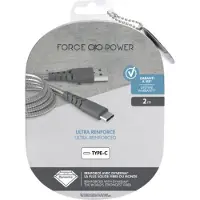 BigBen Interactive FPCBLAC2MG câble USB USB 2.0 2 m USB C USB A Gris