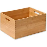 Kesper 6x , Boîte de rangement, Bambou (28.50 cm, 22.51 l)