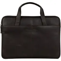 dbramante1928 Sac ordinateur 14 pouces Silkeborg - Cuir véritable - Hunter Dark
