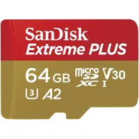 SanDisk Extreme PLUS - Carte mémoire flash (adaptateur microSDXC vers SD inclus)