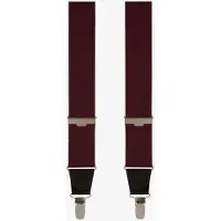 Profuomo Homme Profuomo Bretelles rouge vin, Unicolore