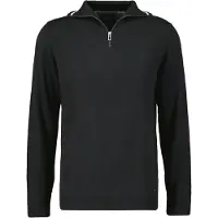 Ragman Modern Fit Troyer noir, Unicolore
