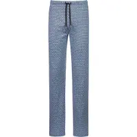 Mey Pantalon de pyjama 'Round Geo' bleu clair / gris foncé / blanc