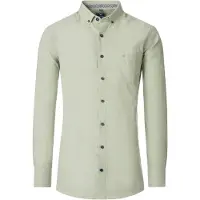 REDMOND Homme Redmond Casual Comfort Fit Chemise vert, Unicolore