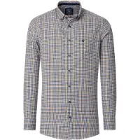 REDMOND Homme Redmond Casual Comfort Fit Chemise jaune, A carreaux
