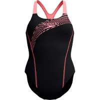 Speedo Medley Logo Swimsuit Noir UK 34 Femme