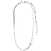 Pilgrim Chaîne 'Beat' argent / blanc perle