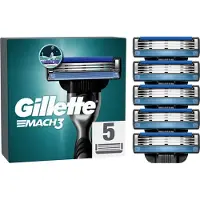 Gillette Mach3 Pour Rasoir À 3 Lames Boîte De 5 Lames