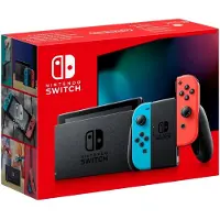 Nintendo Console Switch, avec une meilleure autonomie de la batterie, couleur rouge fluo/bleu fluo