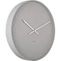 Karlsson Horloge murale Mr. Grey - Gris - Ø51cm - Horloge murale