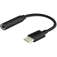 Savio Adaptateur audio USB Type 3.1 C (M) – Jack 3.5mm (F) Noir AK-35/B