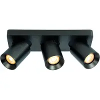 Artdelight Spot en saillie 3 lumières Megano anthracite orientable