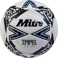 Mitre Impel Lite 290 Ballon de Football | Ultra résistant | Ballon léger, Blanc/Noir/Bleu, 4, 63,5-66 cm