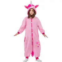 MOM Unicorn Child Kigurumi Costume With Hood And Tail Rose Enfants