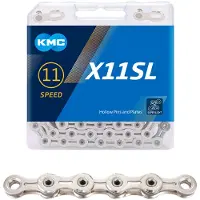 Kmc X11sl Road/mtb Chain Argenté 118 Links