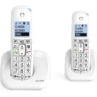 Alcatel Téléphone fixe sans fil avec répondeur XL785 Duo Blanc