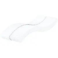 vidaXL Matelas mousse blanc 90x220 cm degré de fermeté H2 H3