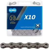 Kmc X10 Road/mtb Chain Gris 114 Links