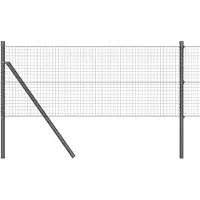 vidaXL Ground Fix Clôture en fil de fer soudé 25 x 0,5 m (L x H)