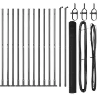 vidaXL Clôture en fil métallique soudé pour l'extérieur, avec base en béton, 25 x 1,5 m, gris