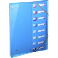 Exacompta trieur iderama, a4, pp, 8 compartiments, assorti noir