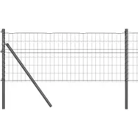 vidaXL Ground Fix Clôture en fil de fer soudé 50 x 0,6 m (L x H)