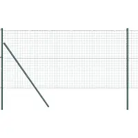 vidaXL Clôture de sécurité européenne à fixer au sol, 10 x 1,2 m, acier revêtu de PVC
