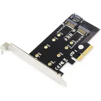 Digitus M.2 NGFF/NVMe SSD PCIe 3.0 SATA 80, 60, 42, 30 mm carte d'extension (contrôleur)