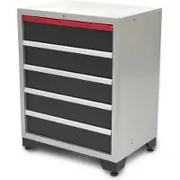 HBM Armoire à outils professionnelle de luxe à 5 tiroirs pour équipement d'atelier