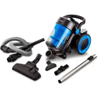 Medion LIFE P4000 Aspirateur cyclonique sans sac, Aspirateur, Transparent, Bleu, Noir