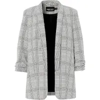 Pieces Blazer 'PCBOSELLA' gris / noir / blanc