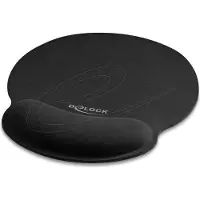 DeLOCK Tapis de souris ergonomique avec support pour la paume en gel -