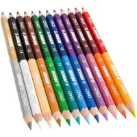 Jolly Superstick Crazy Crayons de couleur 24 couleurs avec 12 crayons de couleur Résistant aux enfants et (12x)