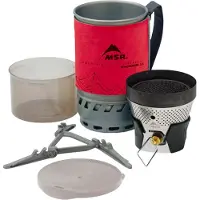 MSR - Réchaud de bivouac - Windburner 1.0L Personal Stove System Red en Aluminium - Rouge