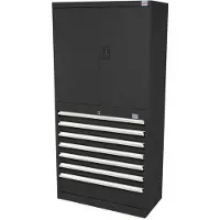 HBM profi armoire combinée noir