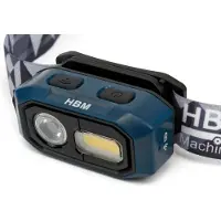 HBM lampe frontale rechargeable avec détecteur de mouvement 480 lumens, 3 fonctions, réglable