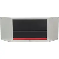 HBM Armoire murale Deluxe Corner avec ressorts à gaz pour équipement d'atelier